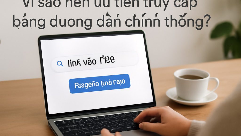 Minh họa: Vì sao nên ưu tiên truy cập bằng đường dẫn chính thống?